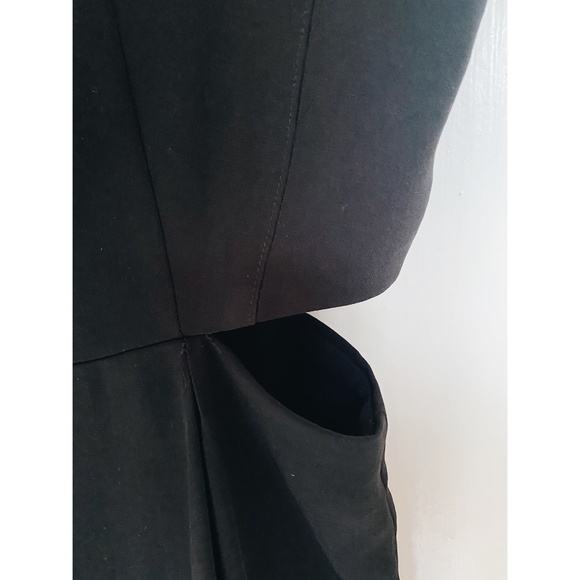 ZARA Cut Out Black Sleeveless Jumpsuit - Size Small - Picture 4 of 7